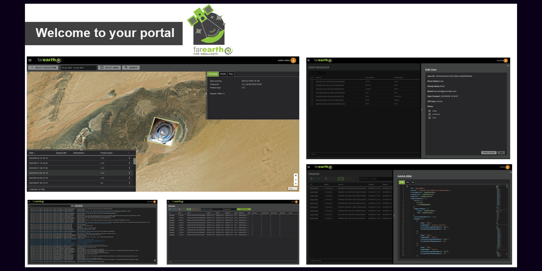 FarEarth portal supports various file formats, data can be ingested into the system as raw files